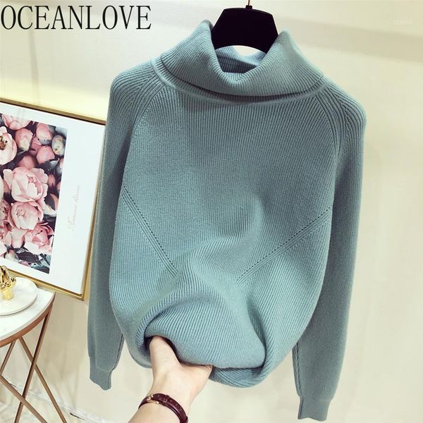 women's sweaters oceanlove turtleneck solid women 2021 autumn winter warm pullovers korean student casual fashion ladies 13376, White;black
women's sweaters oceanlove turtleneck solid women 2021 autumn winter warm pullovers korean student casual fashion ladies 13376, White;black