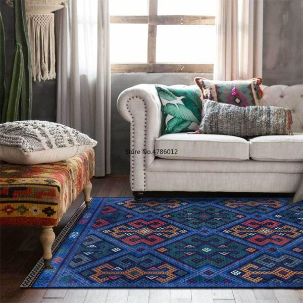 carpets 200*300cm simple royal blue geometric rhombus ethnic style living room bedroom bedside carpet floor mat customization
carpets 200*300cm simple royal blue geometric rhombus ethnic style living room bedroom bedside carpet floor mat customization