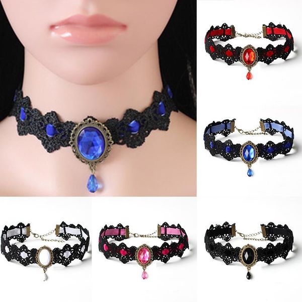 chokers lolita necklace lace harajuku japanese style clavicle chain with drop crystal pendant for anime halloween jewelry, Golden;silver
chokers lolita necklace lace harajuku japanese style clavicle chain with drop crystal pendant for anime halloween jewelry, Golden;silver