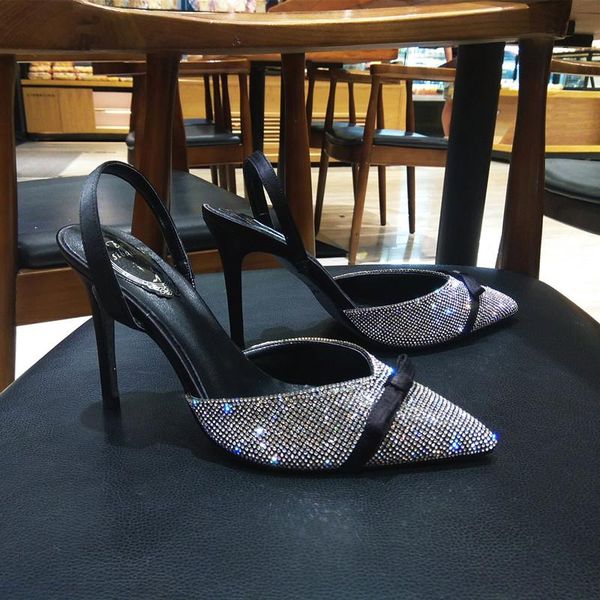 dress shoes elegant woman blingbling rhinstone slingback high heel white black color crystal heels
dress shoes elegant woman blingbling rhinstone slingback high heel white black color crystal heels