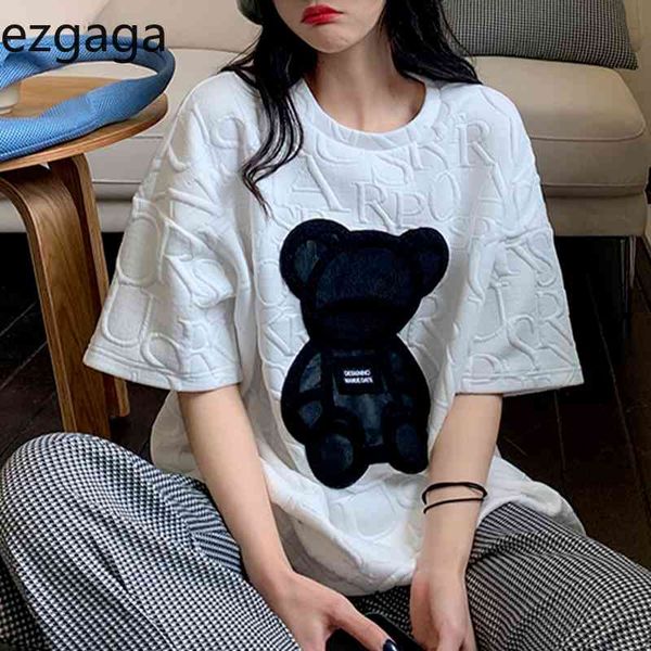 ezgaga cartoon bear t shirts women spring summer harajuku korean fashion loose short sleeve streetwear lady tshirts casual 210430, White
ezgaga cartoon bear t shirts women spring summer harajuku korean fashion loose short sleeve streetwear lady tshirts casual 210430, White