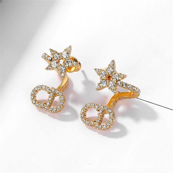 70% off outlet online letter full diamond silver needle female earrings jewelry anti allergy high version, Golden
70% off outlet online letter full diamond silver needle female earrings jewelry anti allergy high version, Golden