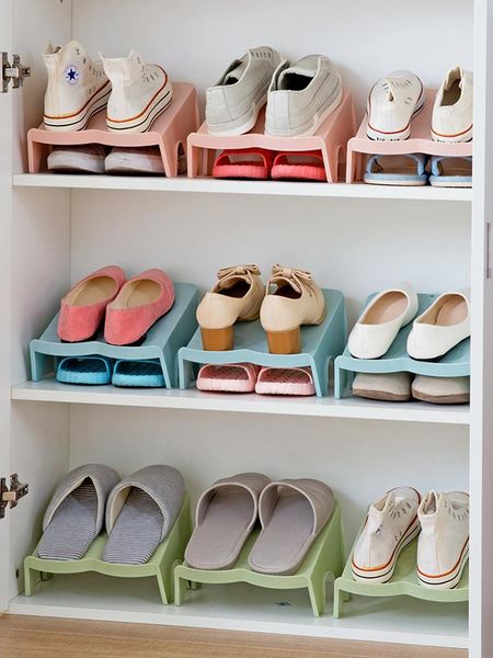 household double layer shoe storage frame plastic one-piece support simple modern sitting room wardrobe hooks & rails
household double layer shoe storage frame plastic one-piece support simple modern sitting room wardrobe hooks & rails