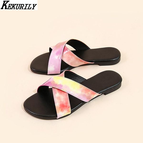 summer slippers women cross strap flats slides gladiator shoes mixed color flip flops beach slipper big size sandalias mujer, Black
summer slippers women cross strap flats slides gladiator shoes mixed color flip flops beach slipper big size sandalias mujer, Black