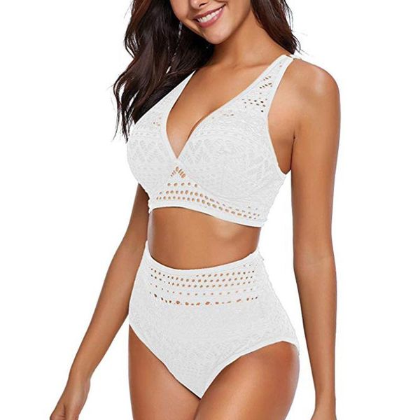 one-piece suits hollow large size elegant split swimsuit soild two pieces crochet swimwear lace high waist v neck bikini set biquini##
one-piece suits hollow large size elegant split swimsuit soild two pieces crochet swimwear lace high waist v neck bikini set biquini##