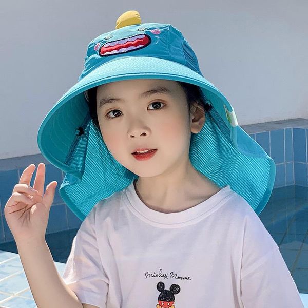 wide brim hats children's sunscreen bucket hat boys girls 2-11 years old cartoon mesh breathable cap summer sun shade fisherman cap, Blue;gray
wide brim hats children's sunscreen bucket hat boys girls 2-11 years old cartoon mesh breathable cap summer sun shade fisherman cap, Blue;gray