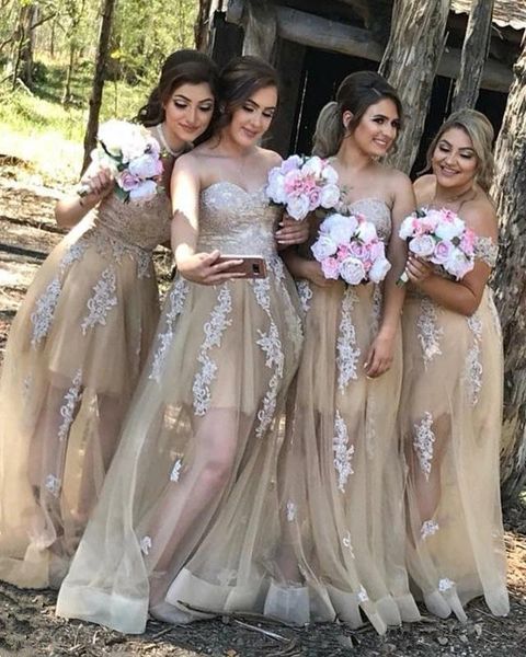 bridesmaid dress 2021 champagne tulle dresses sweetheart lace applique long a line maid of honor plus size vestidos de festa, White;pink
bridesmaid dress 2021 champagne tulle dresses sweetheart lace applique long a line maid of honor plus size vestidos de festa, White;pink
