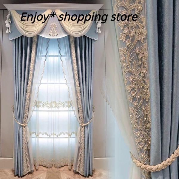 curtain & drapes european style living room and bedroom curtains pure color luxury blue atmosphere
curtain & drapes european style living room and bedroom curtains pure color luxury blue atmosphere