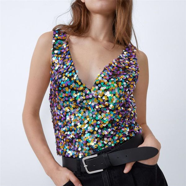 womens tank sequin glitter strappy tank ladies sparkle camis deep v-neck swing vest clubwear party night tanks 210430, White
womens tank sequin glitter strappy tank ladies sparkle camis deep v-neck swing vest clubwear party night tanks 210430, White