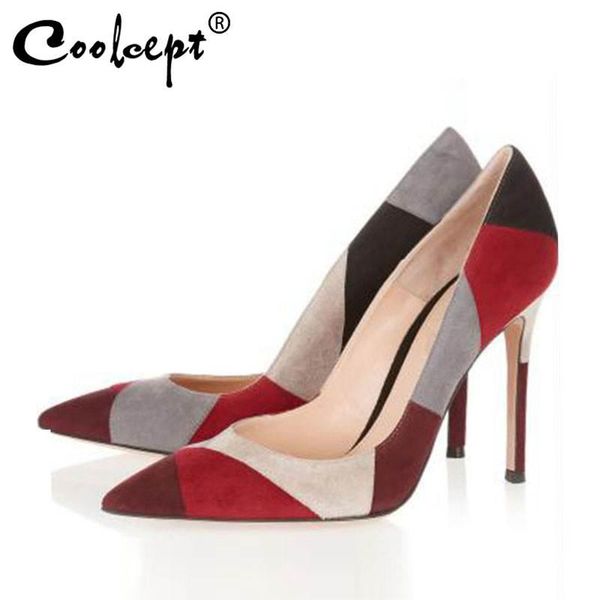 dress shoes coolcept size 34-45 women pumps fashion thin high heels for ladies mixed color pointed head casual footwear, Black
dress shoes coolcept size 34-45 women pumps fashion thin high heels for ladies mixed color pointed head casual footwear, Black