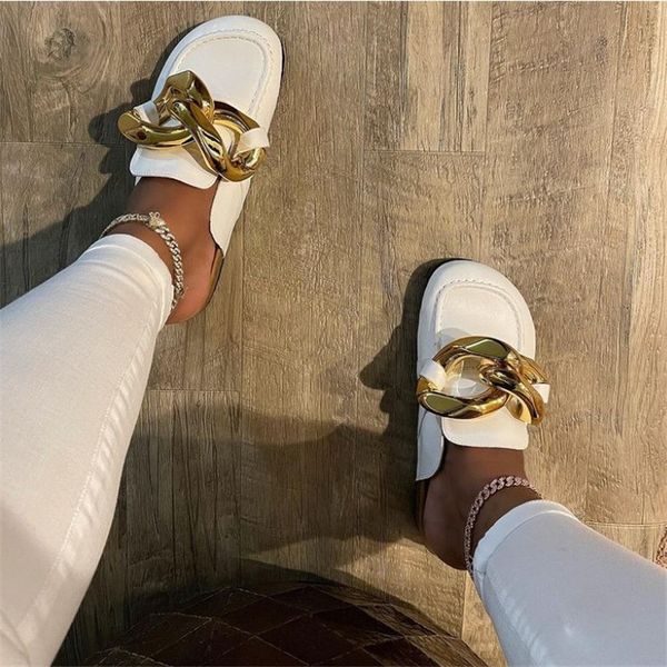 luxury dress shoes women's 2022 fashion thick soled baotou metal chain large big slippers lazy shoes children, Black
luxury dress shoes women's 2022 fashion thick soled baotou metal chain large big slippers lazy shoes children, Black