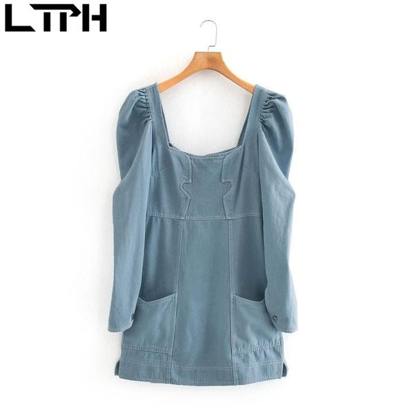 ltph vintage square collar puff sleeve women dress back zipper backless slim design solid color dresses autumn 210423, White
ltph vintage square collar puff sleeve women dress back zipper backless slim design solid color dresses autumn 210423, White