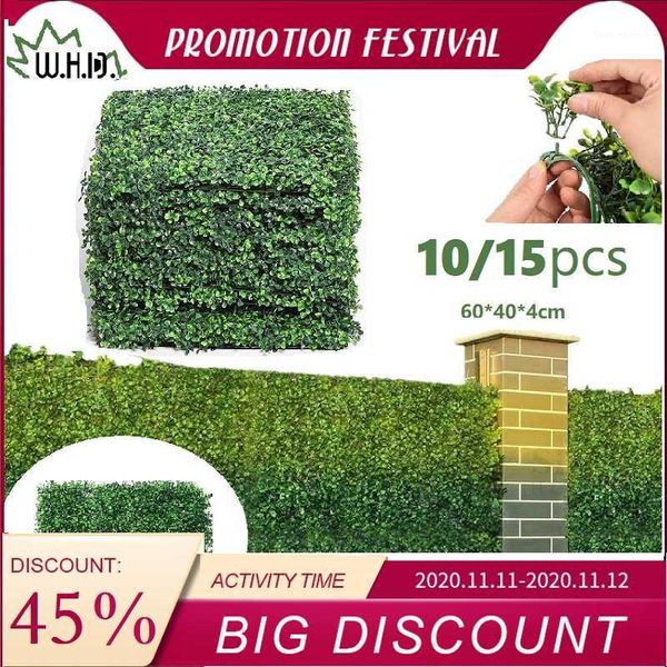 10/15pcs-pack artificial boxwood hedge mat uv privacy fence screen greenery panel outdoor decor,garden,pawn decorative flowers & wreaths1
10/15pcs-pack artificial boxwood hedge mat uv privacy fence screen greenery panel outdoor decor,garden,pawn decorative flowers & wreaths1