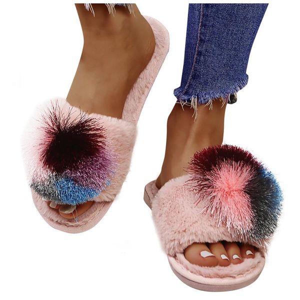 slippers louluen women furry ladies shoes cute plush hair fluffy sandals women's fur winter warm womens, Black
slippers louluen women furry ladies shoes cute plush hair fluffy sandals women's fur winter warm womens, Black