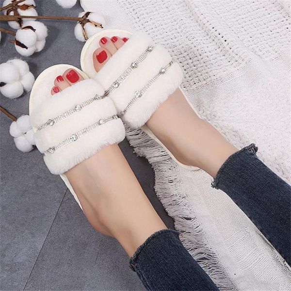 winter woman home slippers fluffy fur slides female house furry slipper indoor luxury shoes open toe ladies white pink flat shoe, Black
winter woman home slippers fluffy fur slides female house furry slipper indoor luxury shoes open toe ladies white pink flat shoe, Black