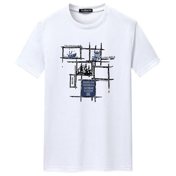 men's t-shirts 2021 summer short-sleeved t-shirt plus size youth tide round neck for male casual stripe printing tee, White;black
men's t-shirts 2021 summer short-sleeved t-shirt plus size youth tide round neck for male casual stripe printing tee, White;black