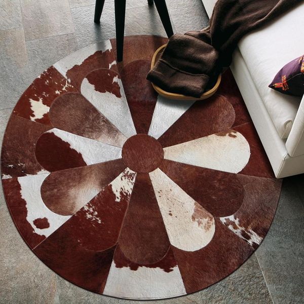 american style cowhide round patchwork rug , big size genuine cow skin fur carpet, brown color decorative leather floor mat carpets
american style cowhide round patchwork rug , big size genuine cow skin fur carpet, brown color decorative leather floor mat carpets