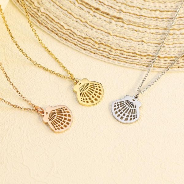 pendant necklaces polishedplus fashion hollow scallop shell pendents necklace for women girls dainty chain ketting jewelry, Silver
pendant necklaces polishedplus fashion hollow scallop shell pendents necklace for women girls dainty chain ketting jewelry, Silver