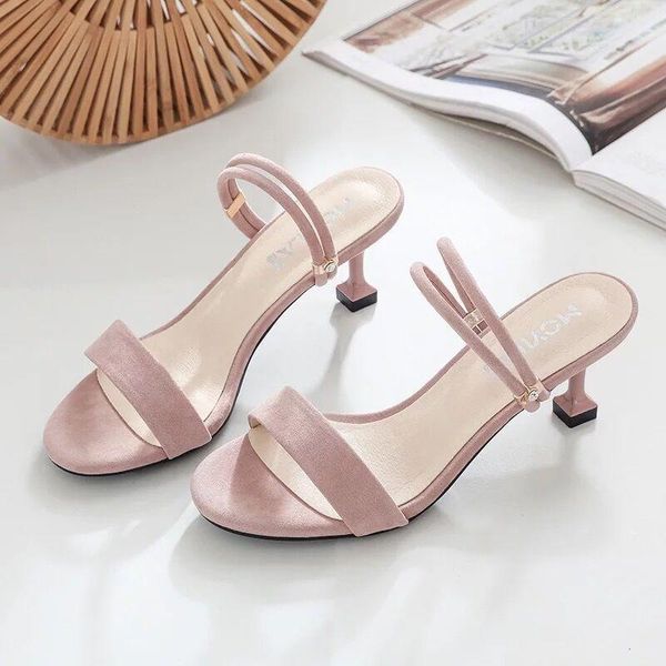 marlisasa women cute pink light weight open toe slip on high heel sandals lady black summer sandales femmes h5904
marlisasa women cute pink light weight open toe slip on high heel sandals lady black summer sandales femmes h5904