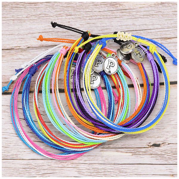 kimter handmade braided letter pendant bracelet friendship wave adjustable bangle bohemian jewelry party accessories q564fz, Golden;silver
kimter handmade braided letter pendant bracelet friendship wave adjustable bangle bohemian jewelry party accessories q564fz, Golden;silver