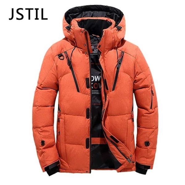 brand men's winter down jackets thick white duck warm parkas coats casual fashion padded jacket men 211214, Black
brand men's winter down jackets thick white duck warm parkas coats casual fashion padded jacket men 211214, Black