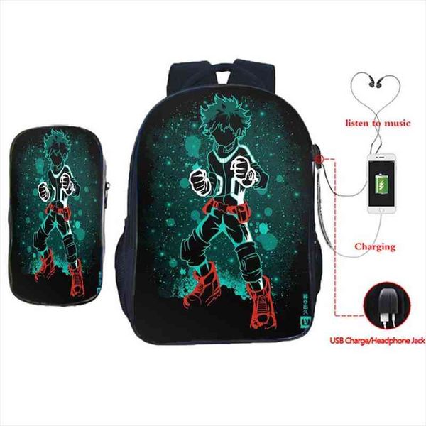 cool my hero academia usb backpack students deku school bag boys girls shouto bookbag rucksack 2pcs set pen
cool my hero academia usb backpack students deku school bag boys girls shouto bookbag rucksack 2pcs set pen