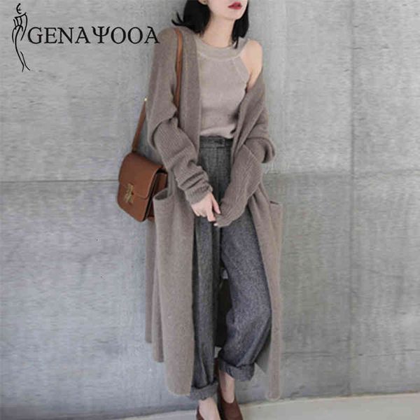 genayooa winter warm cardigans women long sleeve cashmere with pockets knitting korean outerwear cardigan mujer 210417, White;black
genayooa winter warm cardigans women long sleeve cashmere with pockets knitting korean outerwear cardigan mujer 210417, White;black