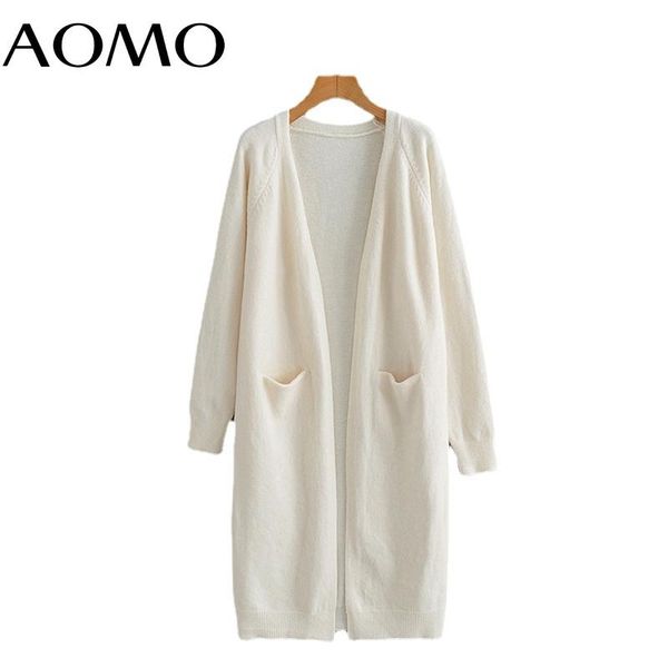 women's knits & tees aomo women elegant white long cardigan vintage jumper lady fashion oversized knitted coat bc173a
women's knits & tees aomo women elegant white long cardigan vintage jumper lady fashion oversized knitted coat bc173a