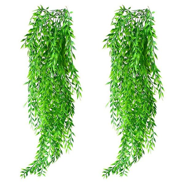 party favor 2pcs green plant ivy leaf artificial plants long weeping home wedding decoration plant-fall willow wall hanging leaves branches
party favor 2pcs green plant ivy leaf artificial plants long weeping home wedding decoration plant-fall willow wall hanging leaves branches