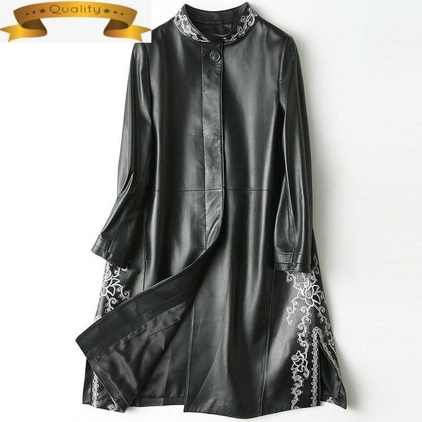jacket genuine leather 2021 women long sheepskin coat spring autumn embroidered female real hq11-zyz1114a kj4844 women's & faux, Black
jacket genuine leather 2021 women long sheepskin coat spring autumn embroidered female real hq11-zyz1114a kj4844 women's & faux, Black