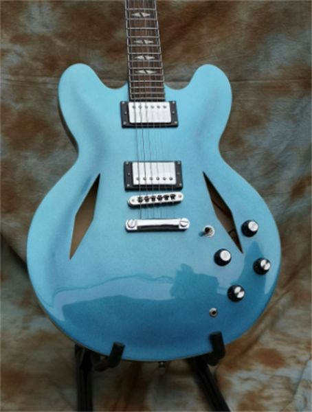 electric guitar, semi hollow body jazz guitars, metalic blue,davegrohl 335 guitars guitarra
electric guitar, semi hollow body jazz guitars, metalic blue,davegrohl 335 guitars guitarra