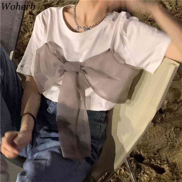 big bow patchwork women t shirts summer korean loose fashion tees shirt streetwear o neck short sleeve simple 210519, White
big bow patchwork women t shirts summer korean loose fashion tees shirt streetwear o neck short sleeve simple 210519, White