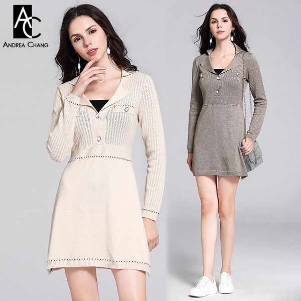 casual dresses autumn winter woman dress chest pocket v-neck full sleeve a-line knitted fashion mini brown beige, Black;gray
casual dresses autumn winter woman dress chest pocket v-neck full sleeve a-line knitted fashion mini brown beige, Black;gray