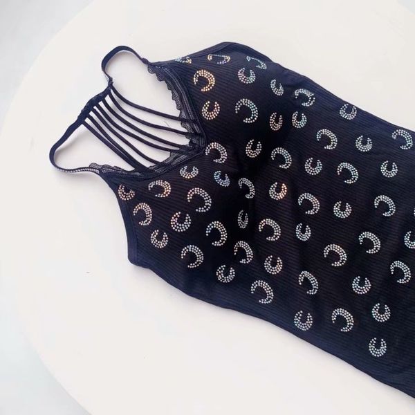 new 384 rhinestone foreign trade backless sleeveless backless lace parallel vest womens sling knitted, Black;white
new 384 rhinestone foreign trade backless sleeveless backless lace parallel vest womens sling knitted, Black;white