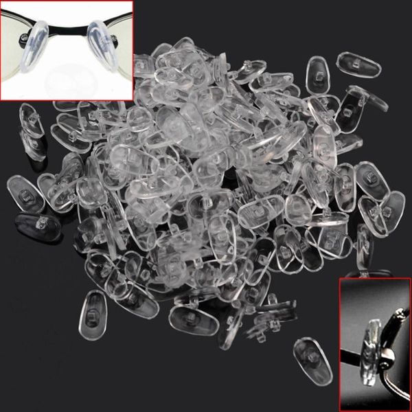 sunglasses frames 100 pairs pa soft clear sunglass glasses eyeglasses oval anti-slip screw on nose pads eyewear accories parts, Silver
sunglasses frames 100 pairs pa soft clear sunglass glasses eyeglasses oval anti-slip screw on nose pads eyewear accories parts, Silver
