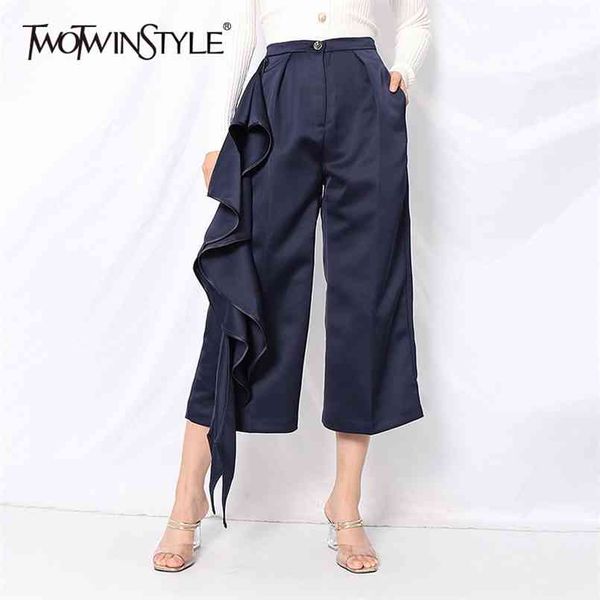 patchwork ruffles wide leg pants for women high waist ruched loose calf length trousers female clothing 210521, Black;white
patchwork ruffles wide leg pants for women high waist ruched loose calf length trousers female clothing 210521, Black;white