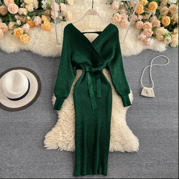 womens dresses spring autumn v neck pullover sparkling women vintage knitting dress sashes solid knee length sweater good quality, Black;gray
womens dresses spring autumn v neck pullover sparkling women vintage knitting dress sashes solid knee length sweater good quality, Black;gray