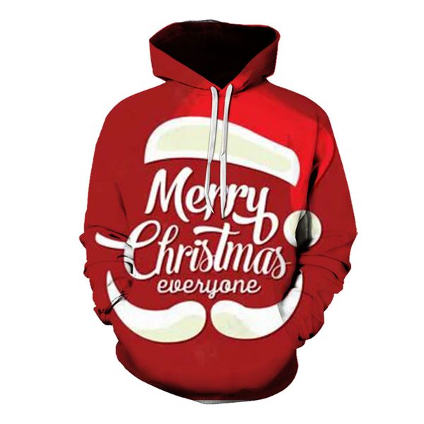 men's christmas big hat pattern 3d printing long-sleeved hooded sweater clothes, White;black
men's christmas big hat pattern 3d printing long-sleeved hooded sweater clothes, White;black