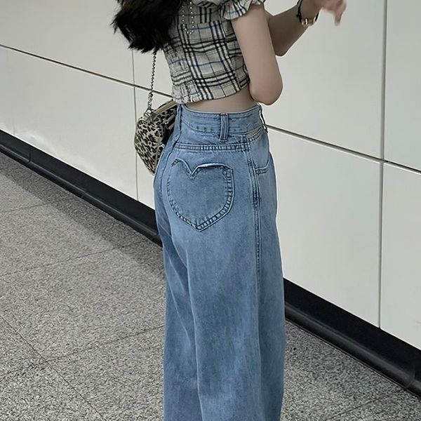 women's jeans shnsophi high waist boyfriend denim women mom cintura alta vintage love loose wide leg pants femme, Blue
women's jeans shnsophi high waist boyfriend denim women mom cintura alta vintage love loose wide leg pants femme, Blue