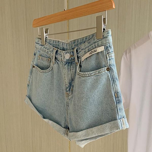 women's shorts streetwear girl denim blue women short jeans wide leg vintage high waist female 2021 summer fashion, White;black
women's shorts streetwear girl denim blue women short jeans wide leg vintage high waist female 2021 summer fashion, White;black