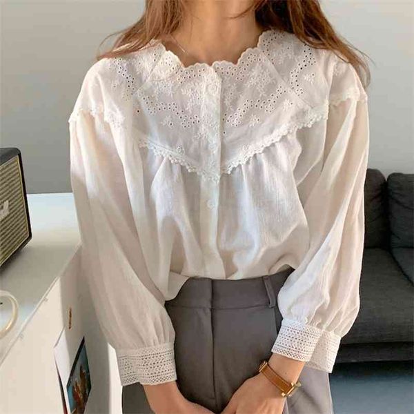 spring autumn women's blouse korean retro solid color embroidery loose stand-up collar single-breasted gx395 210507, White
spring autumn women's blouse korean retro solid color embroidery loose stand-up collar single-breasted gx395 210507, White