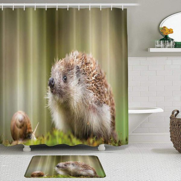 shower curtain sets with non-slip rugs,animals snail and hedgehog natural animal,waterproof bath curtains hooks and bath mat rug
shower curtain sets with non-slip rugs,animals snail and hedgehog natural animal,waterproof bath curtains hooks and bath mat rug