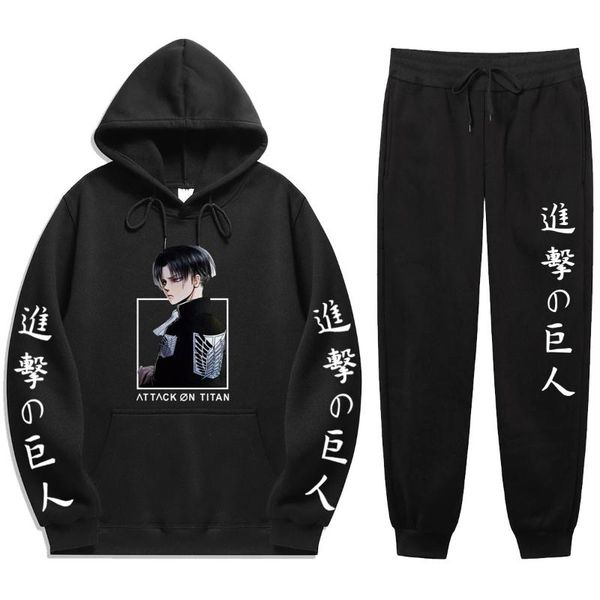 men's tracksuits japan anime attack on titan print casual sets2021 autumn hoodies + pants two-piece and women's suits, Gray
men's tracksuits japan anime attack on titan print casual sets2021 autumn hoodies + pants two-piece and women's suits, Gray