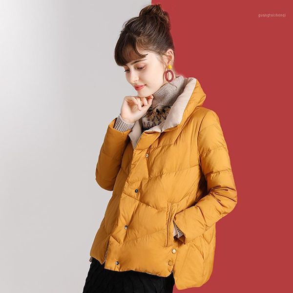 autumn winter women light white duck down jacket female long sleeve stand collar short coat parka ladies outwear women's & parkas, Black
autumn winter women light white duck down jacket female long sleeve stand collar short coat parka ladies outwear women's & parkas, Black