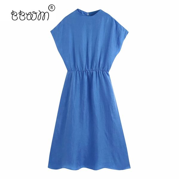 women elegant fashion blue long dress vintage o-neck back buttons short sleeve dresses female chic outfits 210520, Black;gray
women elegant fashion blue long dress vintage o-neck back buttons short sleeve dresses female chic outfits 210520, Black;gray