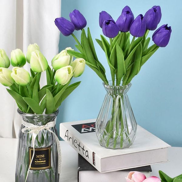 decorative flowers & wreaths 10pcs/lot tulips artificial pu calla real touch fake bouquet for wedding decoration home birthday party diy
decorative flowers & wreaths 10pcs/lot tulips artificial pu calla real touch fake bouquet for wedding decoration home birthday party diy