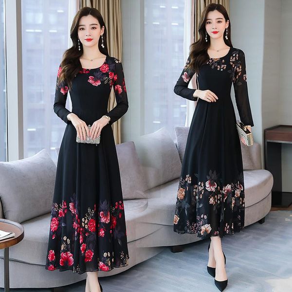 casual dresses women dress autumn 2022 office lady korea style print long sleeve chiffon o-neck zipper black yellow robe, Black;gray
casual dresses women dress autumn 2022 office lady korea style print long sleeve chiffon o-neck zipper black yellow robe, Black;gray