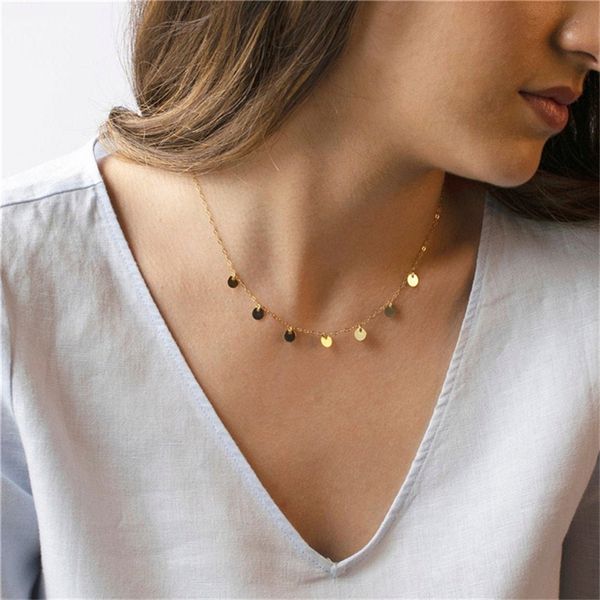 14k gold filled coins necklace handmade jewelry boho choker pendants minimalism collier femme kolye collares women, Silver
14k gold filled coins necklace handmade jewelry boho choker pendants minimalism collier femme kolye collares women, Silver