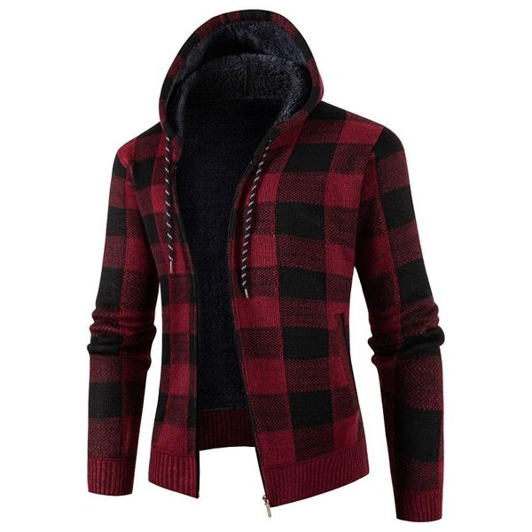 men's sweaters 2021 autumn korean hooded sweater with thick and velvet cardigan knitted coat grid jacket male -3xl 8738, White;black
men's sweaters 2021 autumn korean hooded sweater with thick and velvet cardigan knitted coat grid jacket male -3xl 8738, White;black
