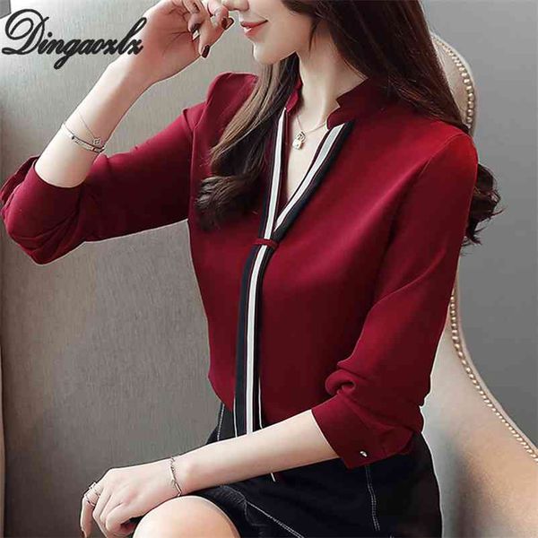 dingaozlz korea fashion clothing autumn women chiffon shirt long sleeve v-collar female elegant office lady blouse 210517, White
dingaozlz korea fashion clothing autumn women chiffon shirt long sleeve v-collar female elegant office lady blouse 210517, White